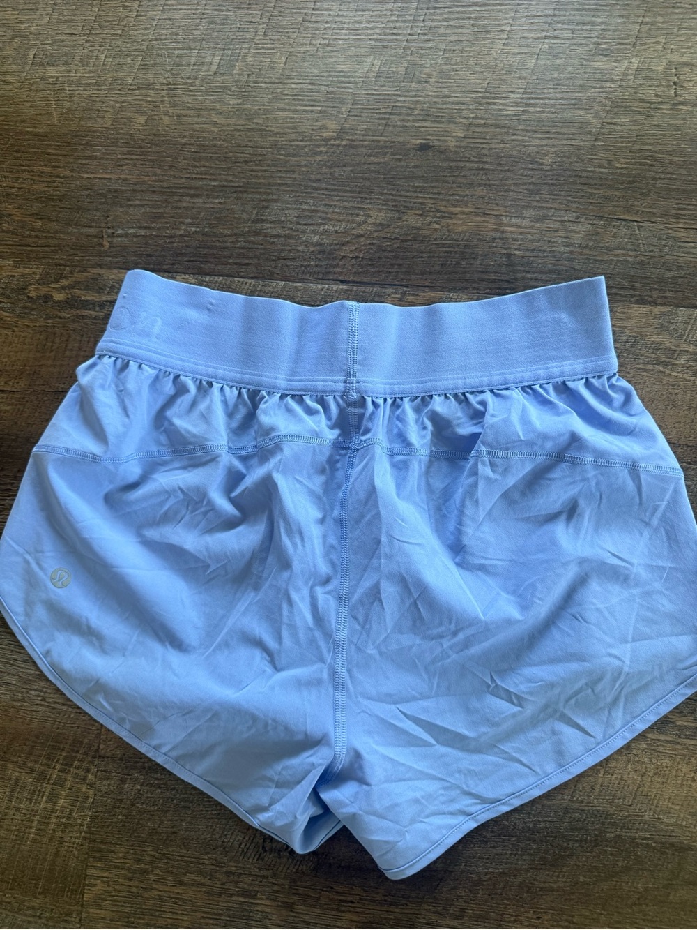 lululemon athletica hydrangea blue Light Blue Athletic Shorts - Picture 2 of 2